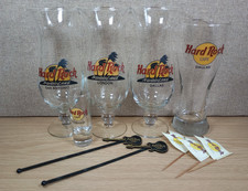 Hard Rock Cafe Dallas London San Antonio Stockholm Glass Bundle Hurricane Shot
