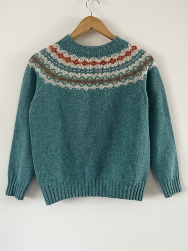 Nordic fair isle wool jumper - nordic,