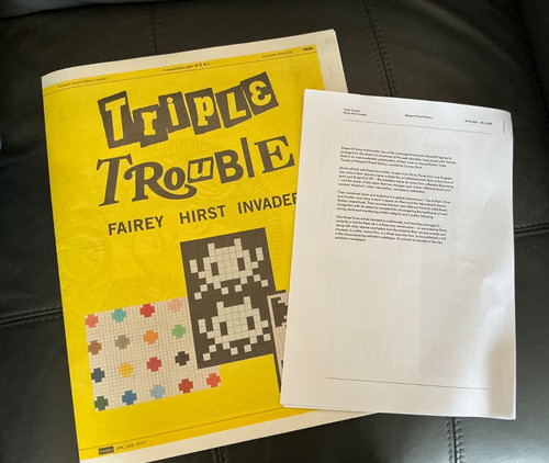 Triple trouble newspaper - triple, +