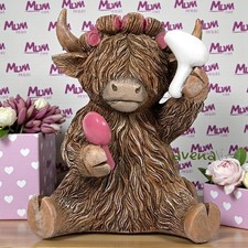 Mother's Day Highland Cow With