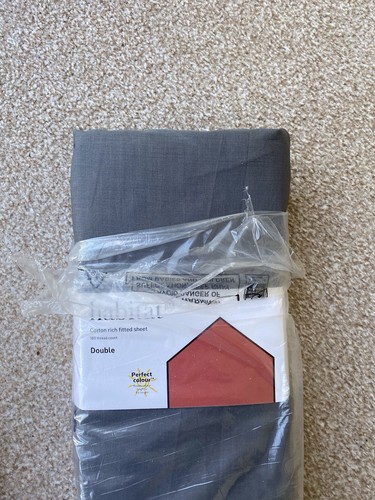 Habitat grey double fitted - habitat,