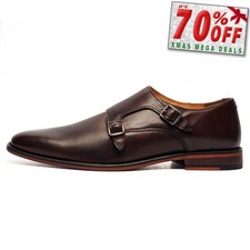 Oaktrak Mens Monk Strap Shoes
