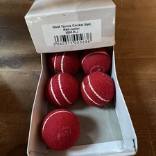 Ram Tennis Cricket Ball. Red. Junior X 5