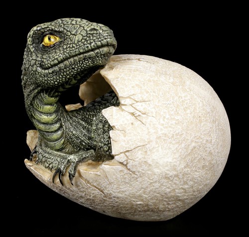 Dinosaur figure hatching - dinosaur, from