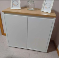 Wooden Storage Cupboard Modern Side Cabinet 2 Door Sideboard Console Shelf Unit