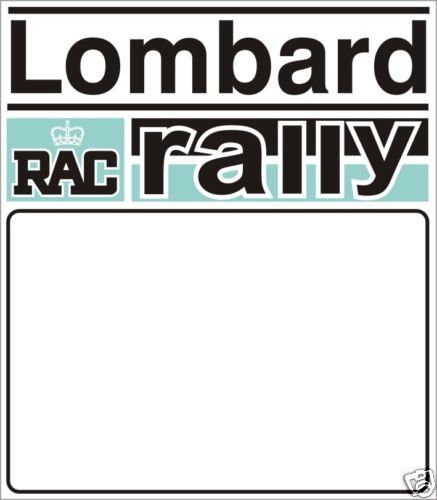 Lombard rally door - rally, race