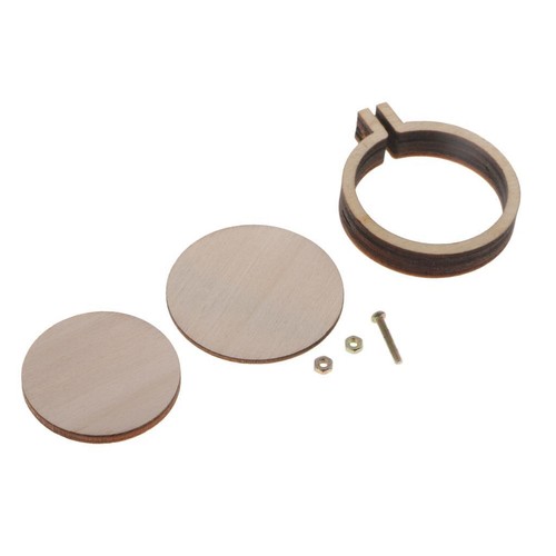 Mini embroidery hoop wood - hoop,