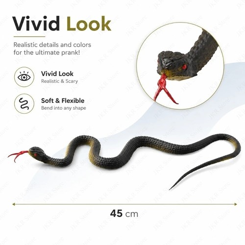 Fake rubber snake - fake, with