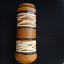 VINTAGE LARGE SCHEURICH WEST GERMANY FAT LAVA CERAMIC VASE  MODEL 206-26 1970S