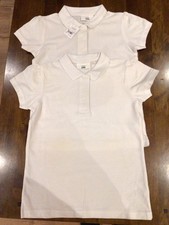 2 Next White School Polo