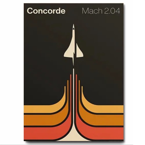 Concorde retro vintage very - vintage,