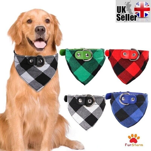 Tartan dog bandana collar - bandana,