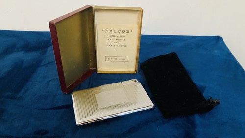 Vintage silver cigarette case - silver,