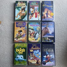 Walt Disney Kids Children’s VHS Tapes Classic Vintage Retro Video Bundle x9