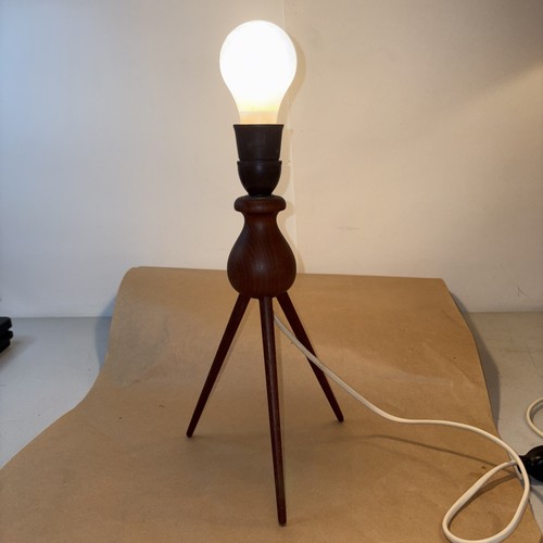 Tripod table lamp teak wood - tripod,