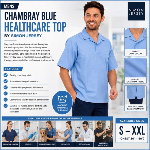 Simon jersey mens - mens, chambray