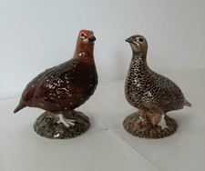 Quail Pottery Ceramic Grouse Salt & Pepper Set with Box