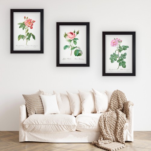 Set vintage roses floral - vintage,