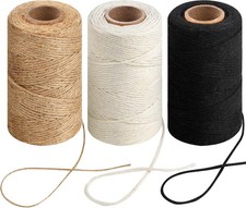 3 Pcs. Roll Natural Jute Twine