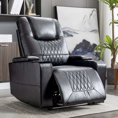 Electric leather recliner - electric,