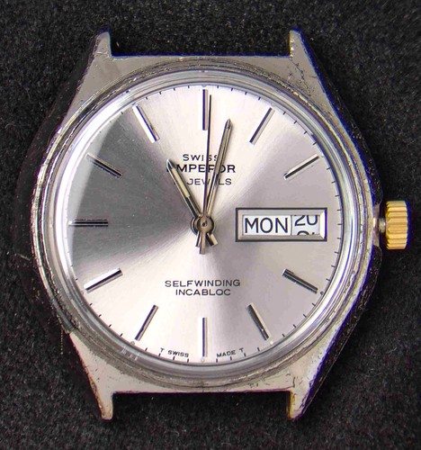 Swiss emperor silver dial - emperor,