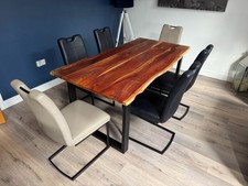 Solid Wood Dining table and 6