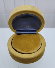100% GENUINE GUCCI JEWELLERY YELLOW VELVET EARRING BOX