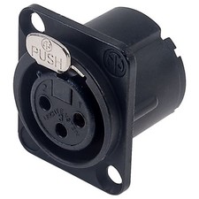 Neutrik XLR Panel Mount Socket 3-Pole