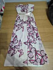 Jane Norman Size 8 Pink Butterfly Dress