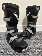 WULFSPORT Motocross MX Motor Cross Boots Kids Childs Youth. UK 11.5 - EU 30