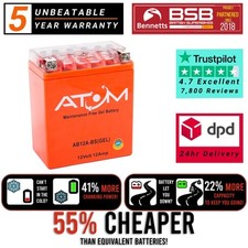YB12A-BS Atom Gel Motorcycle Battery for Kawasaki GPZ 600 R 85-89