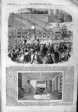 Original Old Antique Print