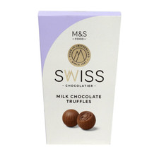 Chocolate Truffles M&S SWISS Chocolate Milk Chocolate Truffles 205g
