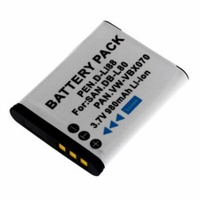 Battery for Sanyo DB-L80 DB-L80AU Xacti VPC-GH1 Xacti VPC-CG10BK Xacti VPC-CG10P