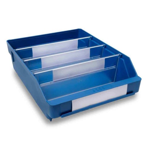 Plastic bin dividers - plastic, deep