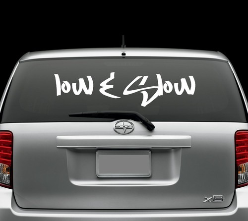 Low and slow decal - and, car