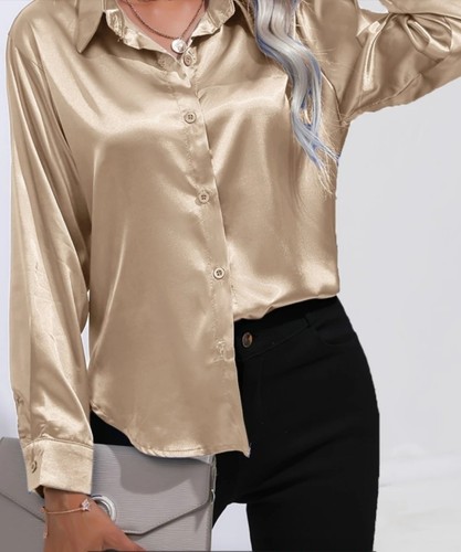 Womens satin silk - silk, blouse