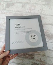 wilko grey 8x8" photo frame