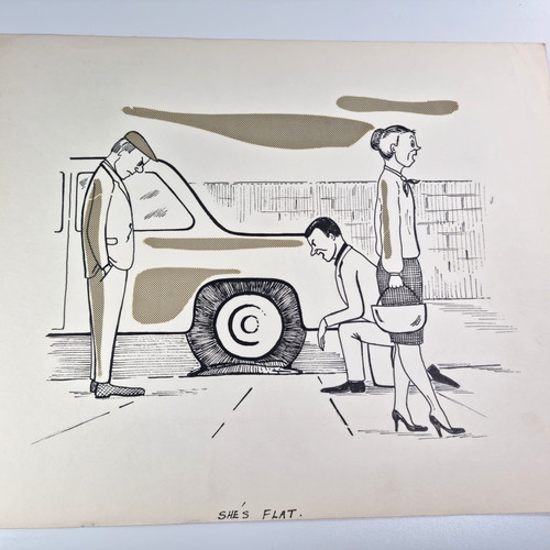 Flat vintage 60s original - "flat",