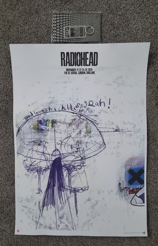 Radiohead ltd edition poster - radiohead,