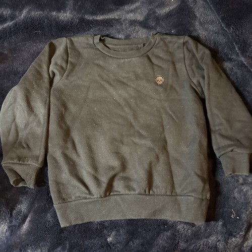 Boys black sweatshirt jumper - black,