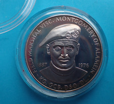 Field Marshall Montgomery, Alamein, Silver Proof Medal 1976, in capsule, 28.6 g
