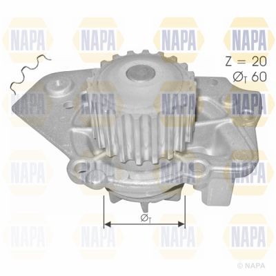 Napa water pump for citroen - water,
