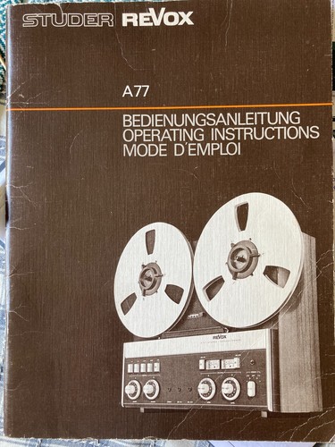 Rare revox a77 inch reel - a77, 1/4