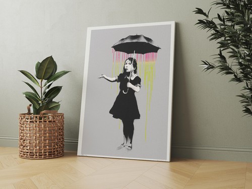 Banksy umbrella girl - umbrella,