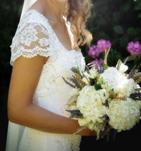 Vintage style beaded wedding - beaded,