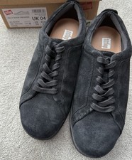 Fitflop Rally - Black Suede Trainers - Size UK 4