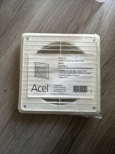 150mm external wall grille - external,