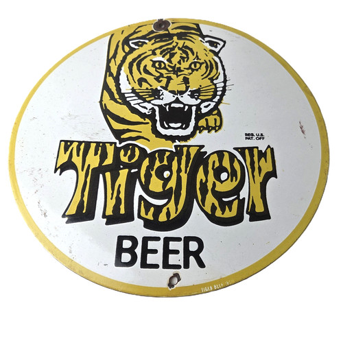 Vintage tiger beer - beer, sign