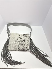 Cowhide Silver Fringe Dolly